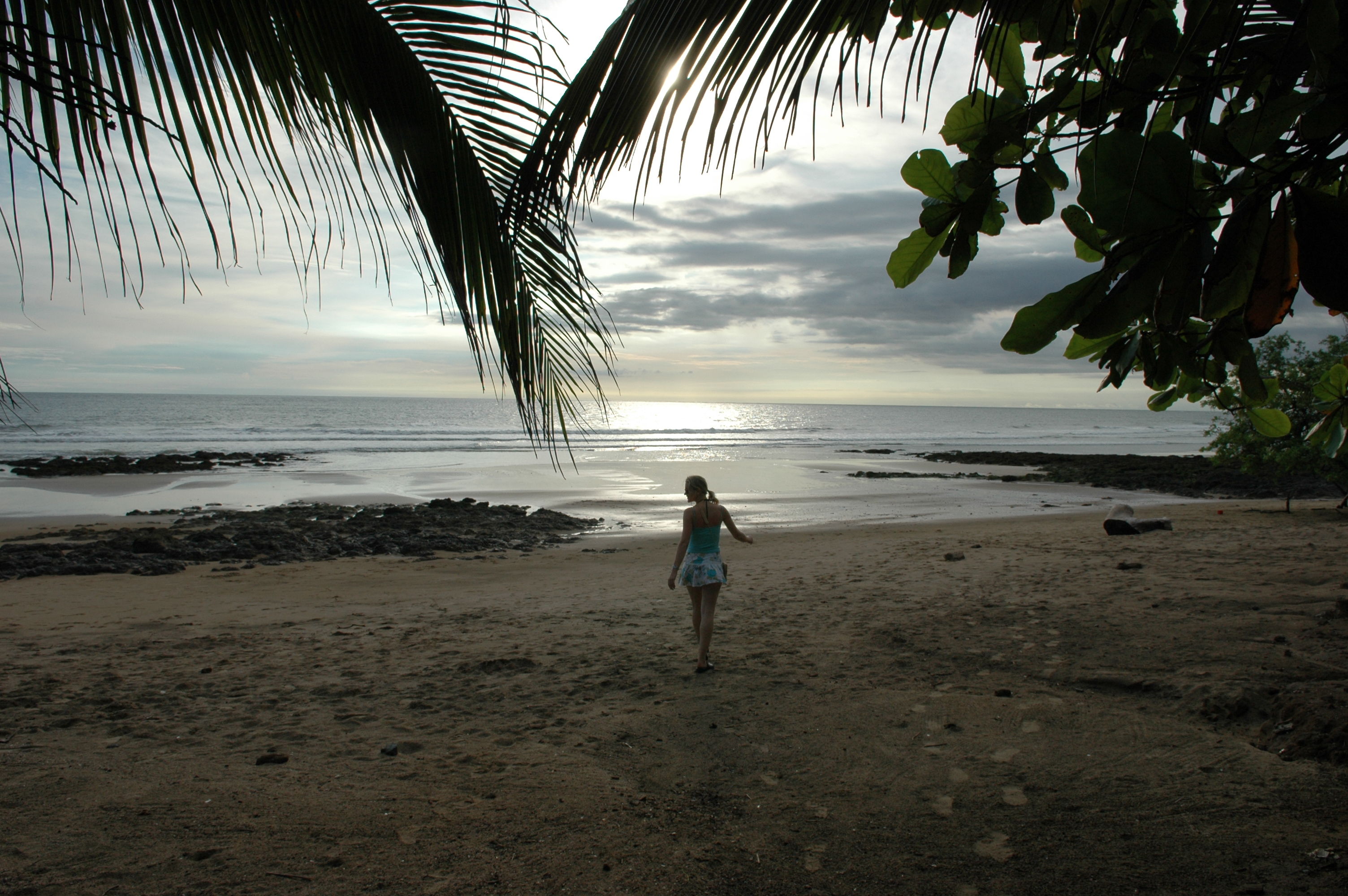 Playa Avellanas just before sunset.