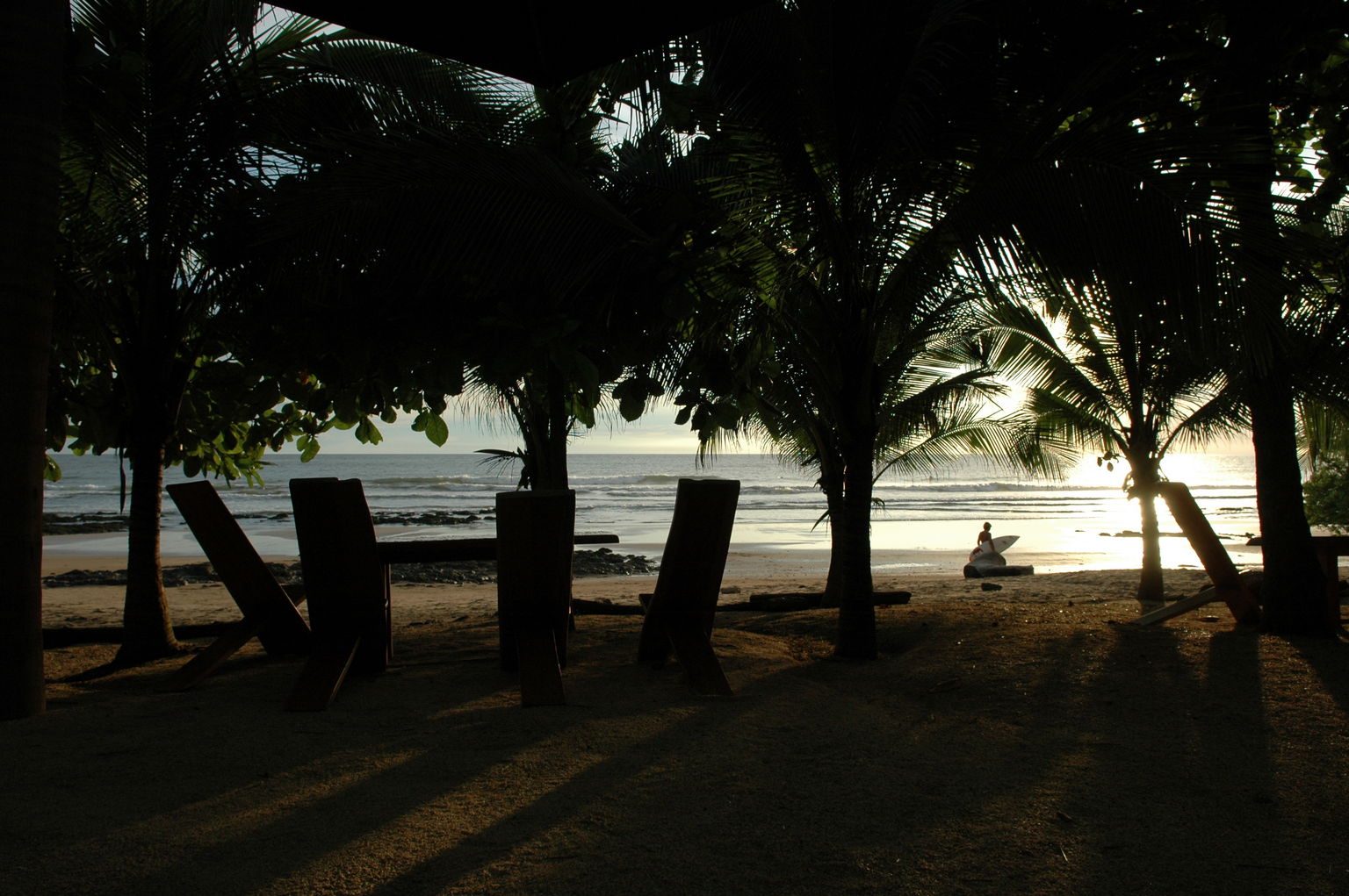 Sunset from Lola's on Playa Avellanas.