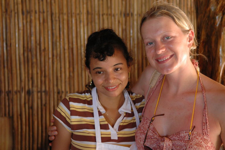 Our charming and helpful attendant, Patricia, at the Hotel Brovilla near Ostional