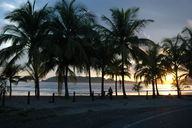 Playa Carillo at sunset, and heading home